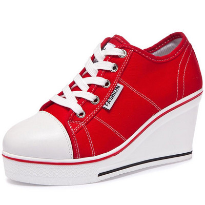 Nove ženske vulkanizirane cipele, platformske prozračne platnene cipele, ženske tenisice na tanku ležernu modu, platnene boje, studentske isporuke