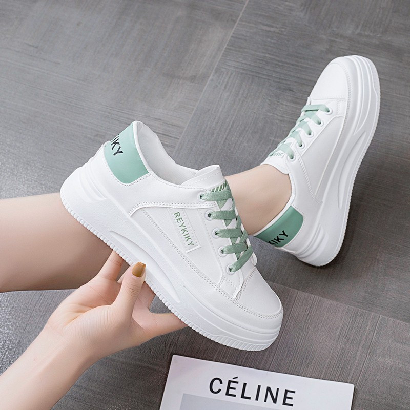 Divat női cipők fehér tornacipők vulkanizált cipők divatos futócipők fűzős kényelmes alkalmi cipők kültéri sportcipők