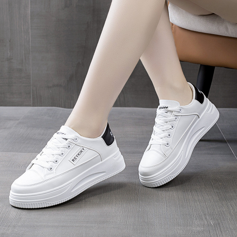Divat női cipők fehér tornacipők vulkanizált cipők divatos futócipők fűzős kényelmes alkalmi cipők kültéri sportcipők