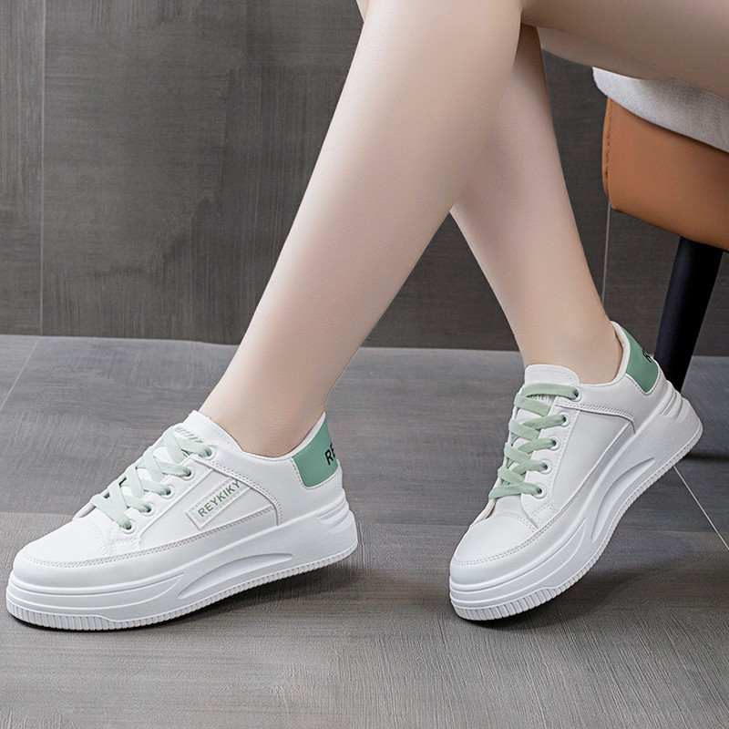 Divat női cipők fehér tornacipők vulkanizált cipők divatos futócipők fűzős kényelmes alkalmi cipők kültéri sportcipők