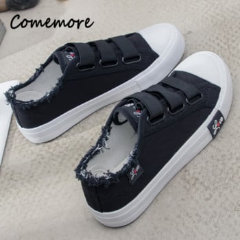 Comemore Ladies Canvas Дамски вулканизирани спортни обувки Дамски модни есенни обувки 2023 Ежедневни пролетни маратонки Безплатна доставка 40