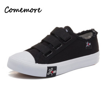 Comemore Ladies Canvas Дамски вулканизирани спортни обувки Дамски модни есенни обувки 2023 Ежедневни пролетни маратонки Безплатна доставка 40