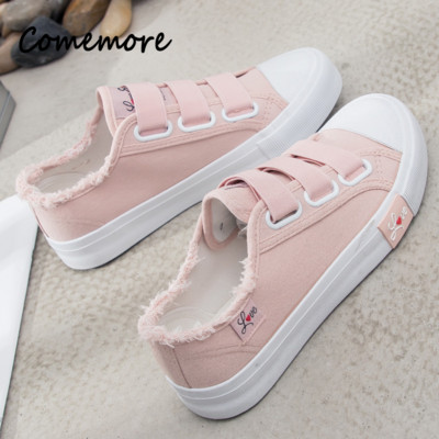 Comemore Ladies Canvas Дамски вулканизирани спортни обувки Дамски модни есенни обувки 2023 Ежедневни пролетни маратонки Безплатна доставка 40