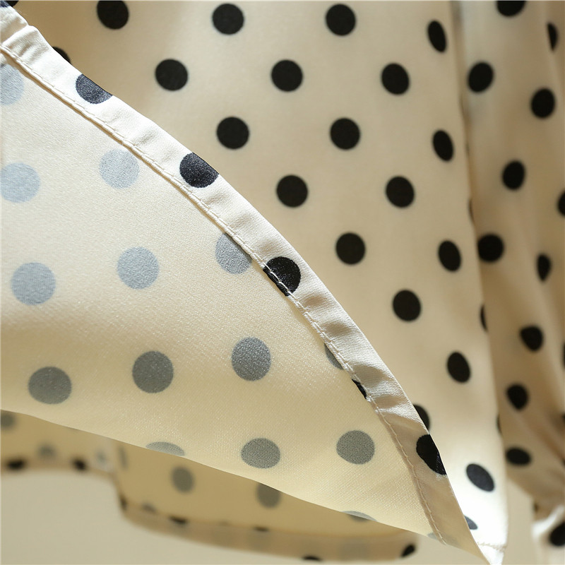 Šifonska bluza s dugim rukavima na točkice Ženska majica Blusa Bluza Ženska Blusas Mujer De Moda 2023 Ženska bluza Odjeća E74