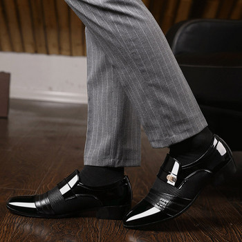 Мъжки костюми Обувки без приплъзване Мъжки рокли Мъжки Оксфорд Модни бизнес рокли Мъжки обувки Класически кожени мъжки обувки Сватбени обувки