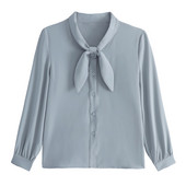 Bluza Žene Blusas Mujer De Moda 2023 Ženske bluze dugih rukava Košulje Mašna ovratnik Šifon Bluza Majice majica Ženske Blusa D502