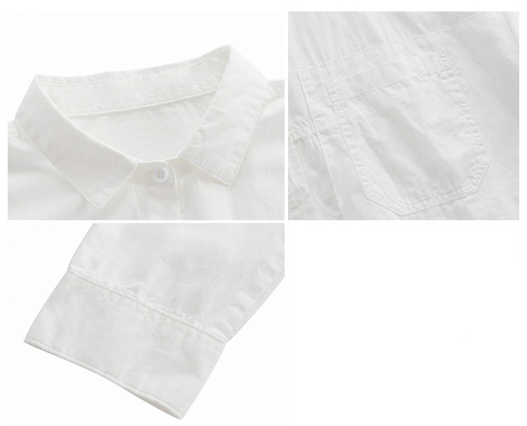 Ženska bluza Blusas Mujer De Moda 2023 Bijela bluza dugih rukava Košulja Ženske košulje s otvorenim ovratnikom, uredske bluze, gornji dijelovi D436