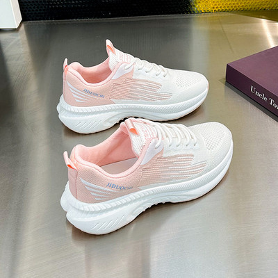 Versiunea coreeană a pantofilor pentru femei cu țesut zburător, vara 2023, pantofi sport noi pentru studenți, pantofi casual respirabili pentru alergare