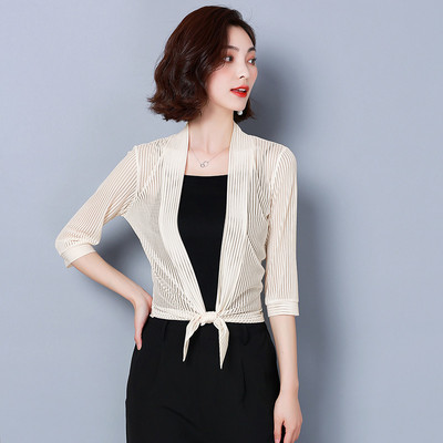 Ljetni kimono kardigan Zaštita od sunca Ženska bluza Majica Gornja odjeća za plažu Mrežasta kratka maska Krema za sunčanje Blagdanske ženske bluze