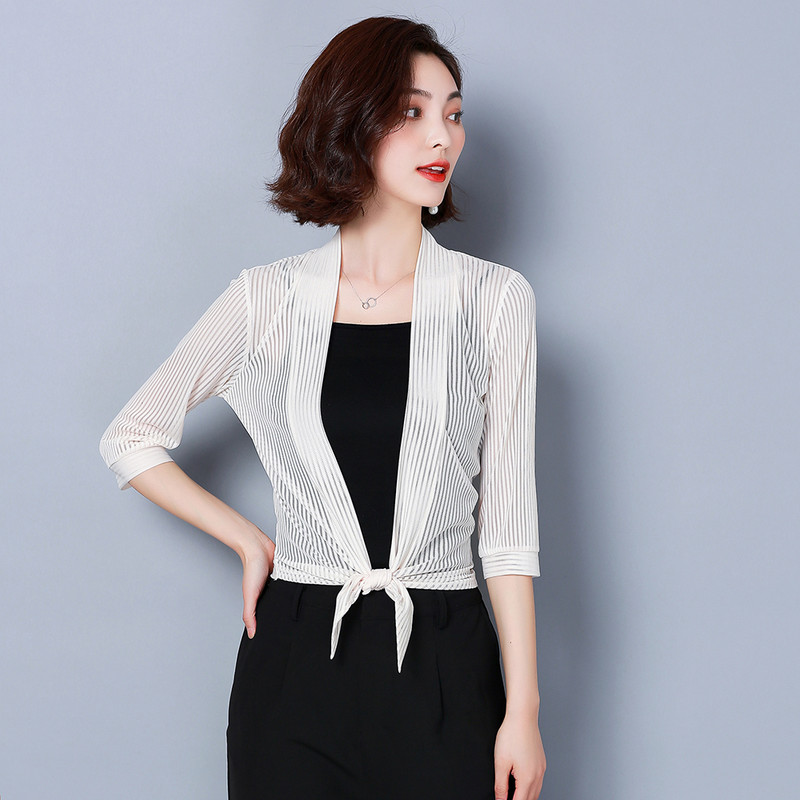 Ljetni kimono kardigan Zaštita od sunca Ženska bluza Majica Gornja odjeća za plažu Mrežasta kratka maska Krema za sunčanje Blagdanske ženske bluze