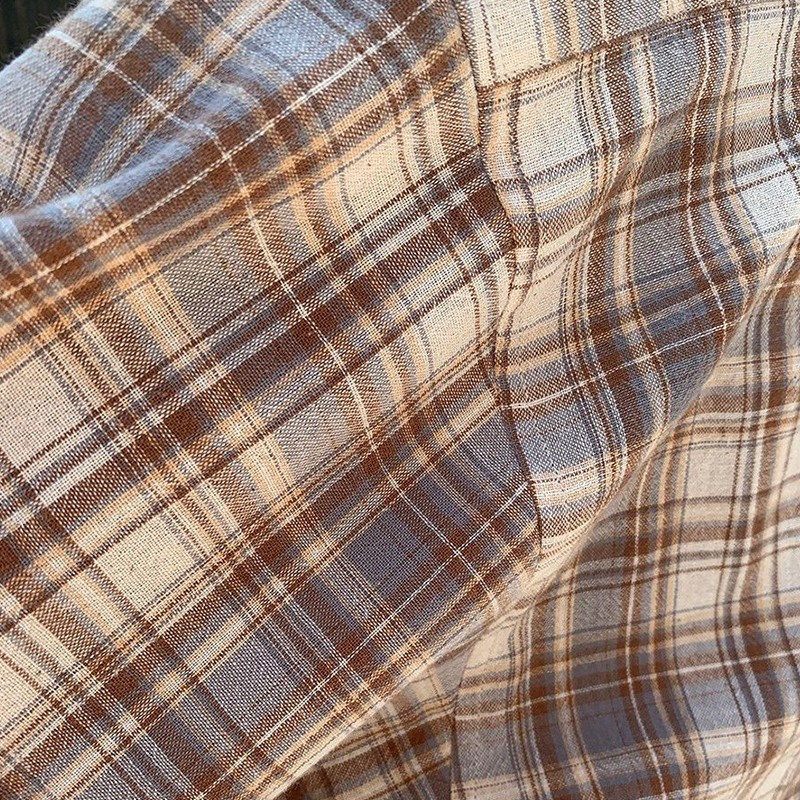 Yedinas Vintage košulja Ženske korejske košulje dugih rukava Elegantne ženske majice Karirana bluza Ženske Harajuku Blusas Ropa De Mujer