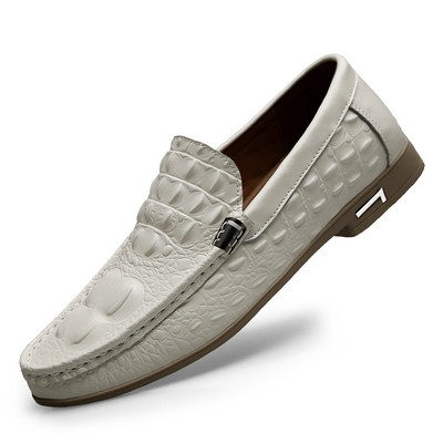 Pantofi din piele pentru bărbați Design nou aligator Mocasini Penny pentru bărbați, stil modern, pantofi mocasin pentru bărbați