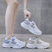 Αθλητικά παπούτσια πλατφόρμας Γυναικεία λευκά παπούτσια Καλοκαίρι 2022 Mesh Lace-up Vulcanize Running Tennis Γυναικεία σχεδιάστρια παπουτσιών μπάσκετ