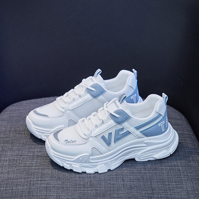 Αθλητικά παπούτσια πλατφόρμας Γυναικεία λευκά παπούτσια Καλοκαίρι 2022 Mesh Lace-up Vulcanize Running Tennis Γυναικεία σχεδιάστρια παπουτσιών μπάσκετ