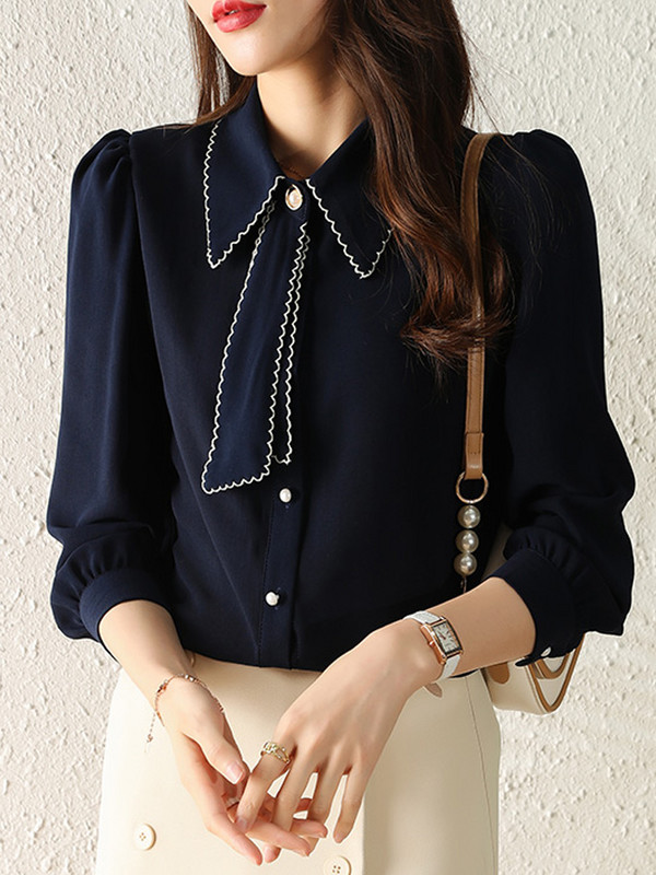 Moteriška palaidinė ilgomis rankovėmis Blusas Mujer De Moda 2023 m. Atlenkiama apykakle Palaidinė Marškinėliai Moteriški viršūnės Palaidinės Marškiniai Blusa Feminina F532