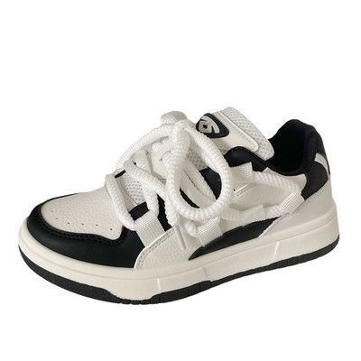 Γυναικεία πάνινα παπούτσια πλατφόρμας νέα μόδα Γυναικεία φοιτητικά παπούτσια Λευκά βουλκανιζέ Παπούτσια για τρέξιμο με χοντρό κάτω μέρος