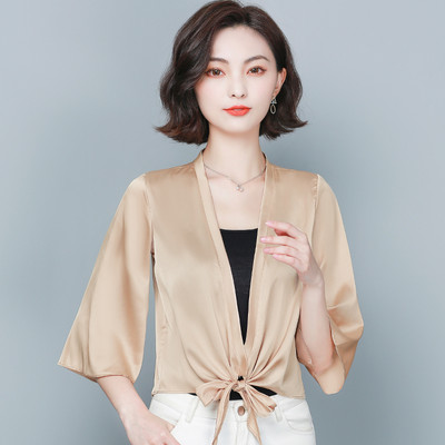 Lady Cape Jednostavan proljeće ljeto Ženska navlaka za slijeganje ramena Party Wraps Visokokvalitetna kratka odjeća za zaštitu od sunca