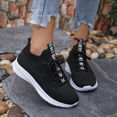 Női kényelmes lapos cipők Trend Alkalmi lapos cipők Kerek orrú, éksarkú cipők Sétacipők Slip on Loafers Sportcipők