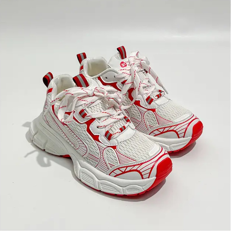 Dizajnerske ženske cipele za slobodno vrijeme 41 42 Luksuzni dizajn Ženske vulkanizirane cipele 2023. Sportske cipele za djevojčice Modne debele tenisice Ženske