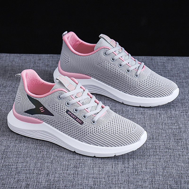 Γυναικεία πάνινα παπούτσια Νέα αναπνεύσιμα ελαφριά γυναικεία καθημερινά παπούτσια Άνεση μόδας για τρέξιμο Γυναικεία μοντέρνα αθλητικά παπούτσια