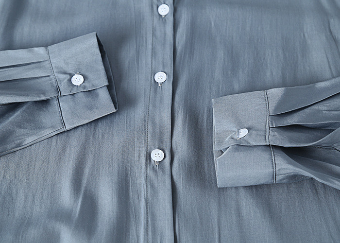 Ženske majice i bluze Ulična odjeća Boyfriend stila Široka široka prevelika košulja dugih rukava Opuštene šik majice s asimetričnim kopčanjem