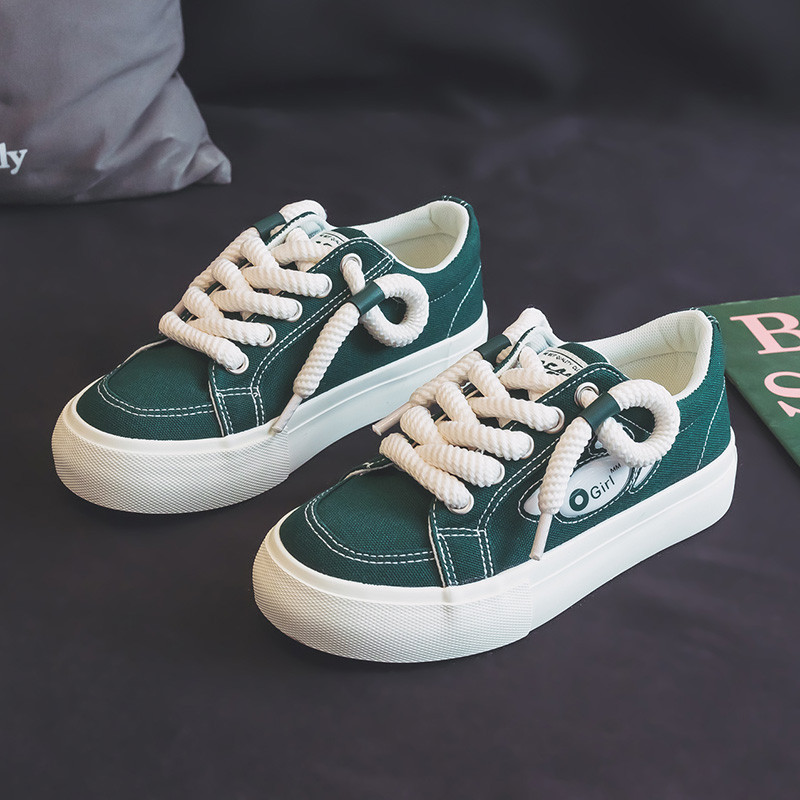 Green Harbour Style Chic Versatil Casual Board Pantofi 2023 Nou Retro nisa Design Pantofi albi mici Pantofi de pânză