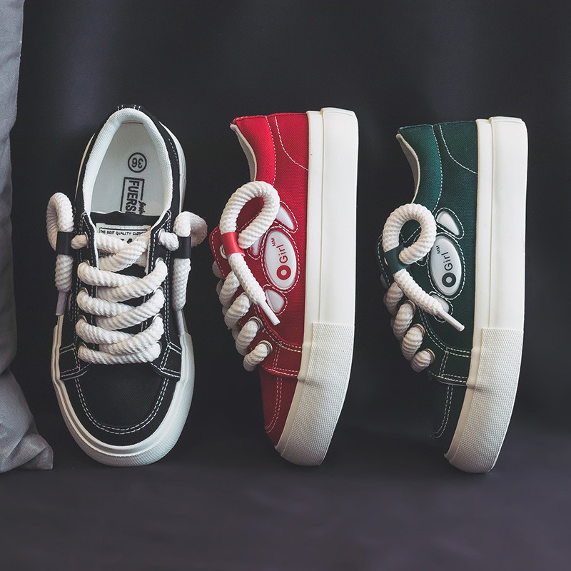 Green Harbour Style Chic Versatil Casual Board Pantofi 2023 Nou Retro nisa Design Pantofi albi mici Pantofi de pânză