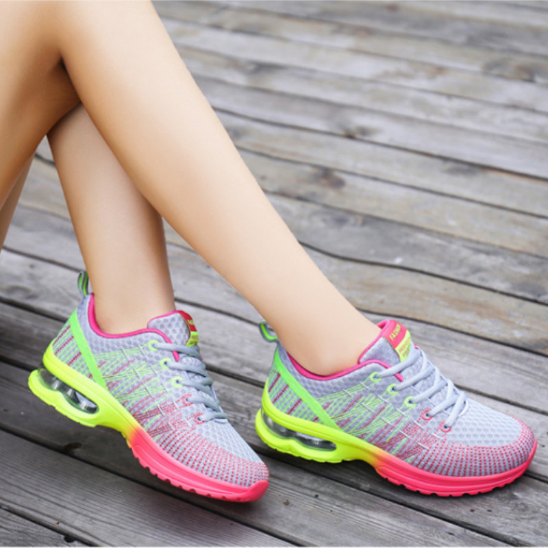 Noi Pantofi de alergare pentru femei Pantofi cu plasă respirabilă Pantofi de atletism confortabili pentru femei Pantofi vulcanizați pentru femei Pantofi sport de modă în aer liber