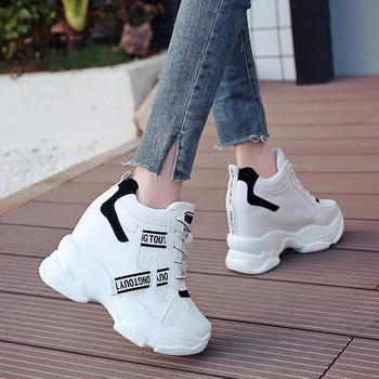 Модерни обувки Дамски високи маратонки Дамска кошница с платформа Femme Chaussures Femmes Height Increase Sneaker Zapatillas De Deporte