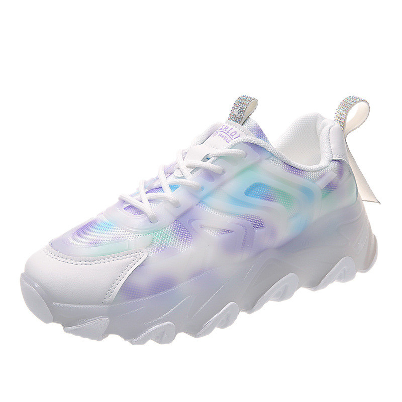 Pantofi cu platformă pentru femei 2022, alb, respirabil, pantofi sport pentru alergare, tenis pentru femei, pantofi vulcanizați pentru femei, primăvară vară