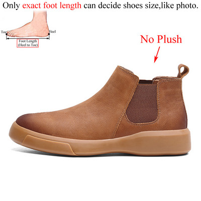 Kožne gležnjače od mikrovlakana Chelsea čizme Muške crne muške modne Botas Hombre jesenske zimske natikače