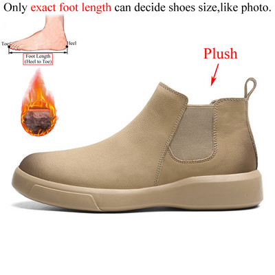 Kožne gležnjače od mikrovlakana Chelsea čizme Muške crne muške modne Botas Hombre jesenske zimske natikače