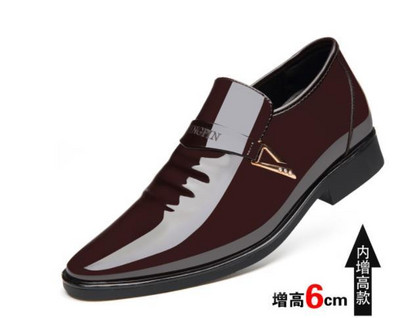 Mocasin din piele pentru bărbați cu sclipici Pantofi formali pentru bărbați Pantofi cu vârf ascuțit pentru bărbați Rochie pantofi italieni din piele PU Slip On Fashion