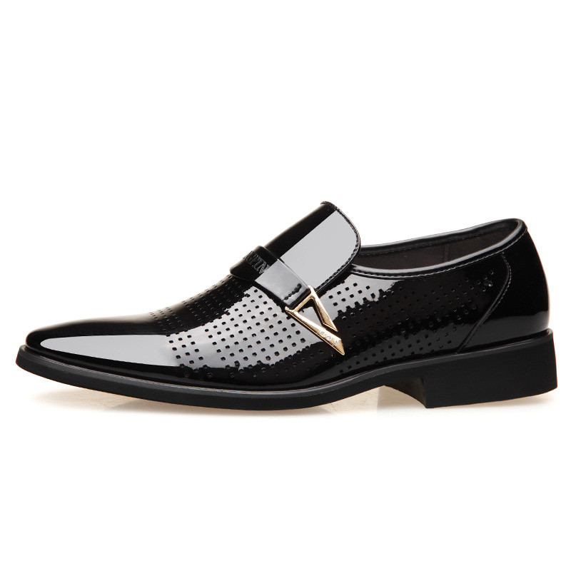 Mocasin din piele pentru bărbați cu sclipici Pantofi formali pentru bărbați Pantofi cu vârf ascuțit pentru bărbați Rochie pantofi italieni din piele PU Slip On Fashion