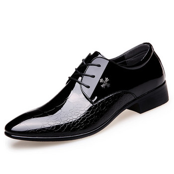 2023 Νέα ανδρικά πολυτελή λουστρίνια παπούτσια ιταλικά μαύρα Oxford νυφικά παπούτσια Classic Man Derby Dresses Plus Size 38-48