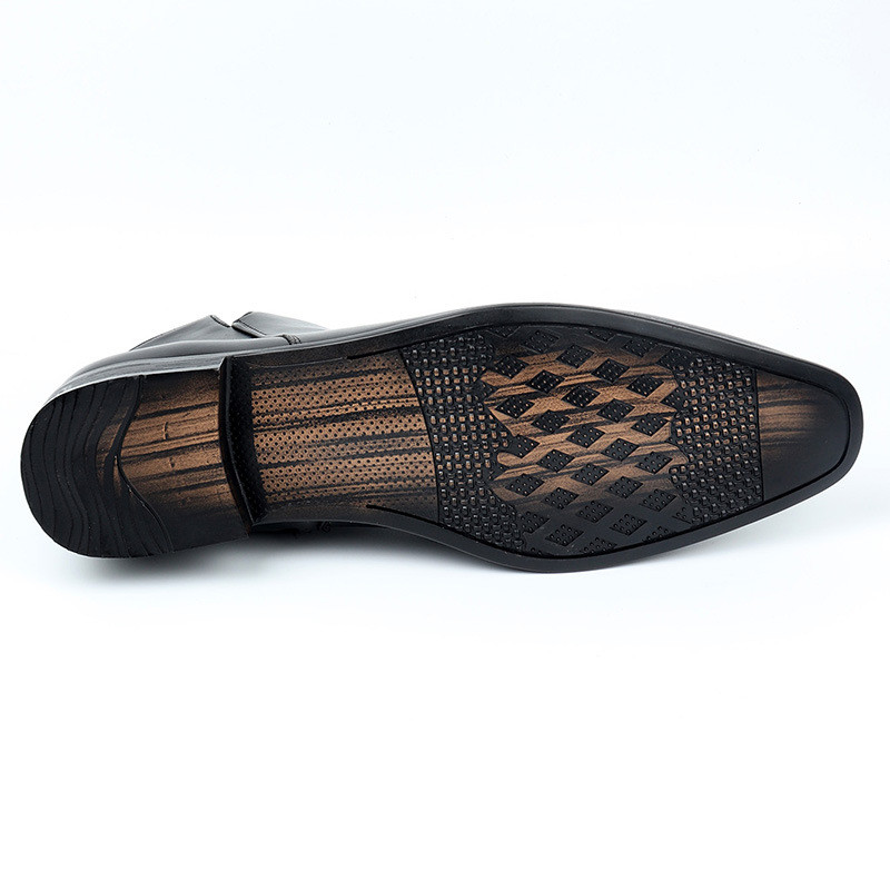 Vyriški klasikiniai retro stiliaus „Chelsea“ trumpi batai vyrams Didžiosios Britanijos madingi odiniai aukštakulniai.