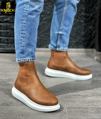 Knack ανδρικές χειμερινές μπότες Chelsee Man Ankle Warm ανδρικές μπότες Μαύρες ανδρικές μπότες βροχής Μαύρες μπότες μεγάλο μέγεθος 40-44