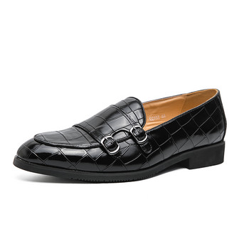 Нова британска стилистична мъжка тенденция Монк обувки с каишка Мъжки мокасини Сватбени балове Завръщане у дома Офис парти обувки Zapatos De Novio