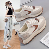 Γυναικεία πάνινα παπούτσια Πλατφόρμας Βουλκανιζέ Παπούτσια 2024 Φθινόπωρο Νέα Μόδα Casual Αθλητικά Παπούτσια Γυναικεία Μόδα Lace Up Υπαίθρια παπούτσια για περπάτημα