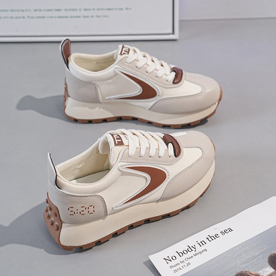 Γυναικεία πάνινα παπούτσια Πλατφόρμας Βουλκανιζέ Παπούτσια 2024 Φθινόπωρο Νέα Μόδα Casual Αθλητικά Παπούτσια Γυναικεία Μόδα Lace Up Υπαίθρια παπούτσια για περπάτημα