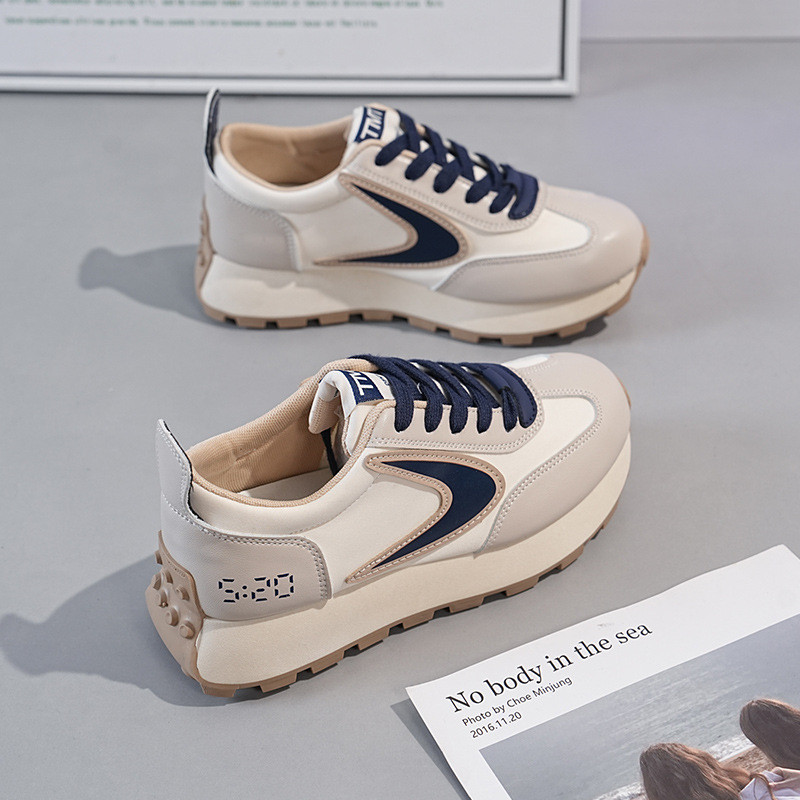 Γυναικεία πάνινα παπούτσια Πλατφόρμας Βουλκανιζέ Παπούτσια 2024 Φθινόπωρο Νέα Μόδα Casual Αθλητικά Παπούτσια Γυναικεία Μόδα Lace Up Υπαίθρια παπούτσια για περπάτημα