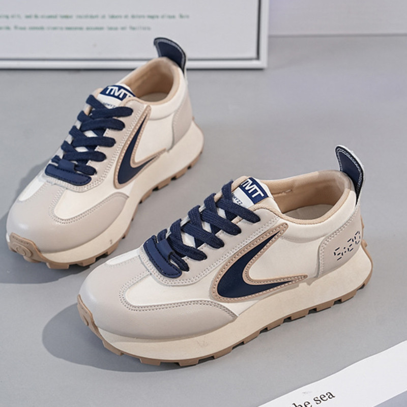 Γυναικεία πάνινα παπούτσια Πλατφόρμας Βουλκανιζέ Παπούτσια 2024 Φθινόπωρο Νέα Μόδα Casual Αθλητικά Παπούτσια Γυναικεία Μόδα Lace Up Υπαίθρια παπούτσια για περπάτημα