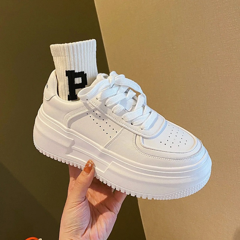 2023 m. nauji U odiniai moteriški balti laisvalaikio moteriški vulkanizuoti sportbačiai, kvėpuojantys sportiniai vaikščiojimo bėgimo platforma plokščiapadžiai batai