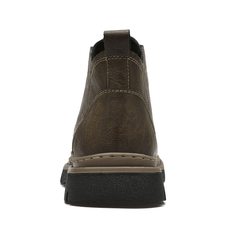 Ankel Boots Vyriški aukštį padidinantys batai vyrams Verslo vidpadis 6 cm Vestuvių formali juoda oda