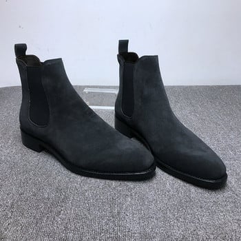 Μόδα βρετανικού στυλ Chelsea Boots Ανδρικά παπούτσια Classic Casual Party Street Daily Classic slip-on faux suede μασίφ μποτάκια