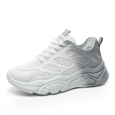 Pantofi ocazional de damă Toamnă Noui, cu șireturi, respirabili, anti-alunecare, cu talpă groasă, albastru, comozi, pantofi de mers în aer liber, pantofi de sport