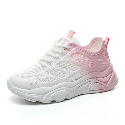 Pantofi ocazional de damă Toamnă Noui, cu șireturi, respirabili, anti-alunecare, cu talpă groasă, albastru, comozi, pantofi de mers în aer liber, pantofi de sport