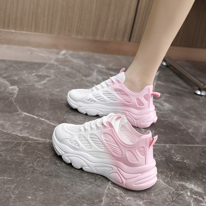 Pantofi ocazional de damă Toamnă Noui, cu șireturi, respirabili, anti-alunecare, cu talpă groasă, albastru, comozi, pantofi de mers în aer liber, pantofi de sport