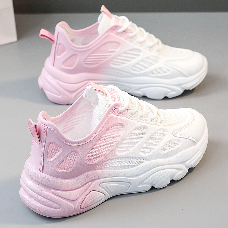 Pantofi ocazional de damă Toamnă Noui, cu șireturi, respirabili, anti-alunecare, cu talpă groasă, albastru, comozi, pantofi de mers în aer liber, pantofi de sport