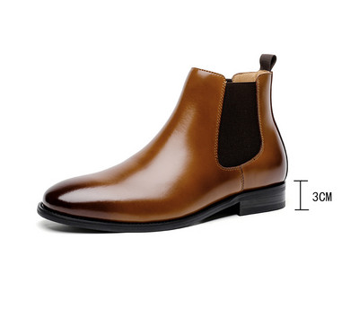 Jeftine muške Chelsea čizme od meke PU kože Cipele za vjenčanice za muškarce Ravne ravne formalne poslovne gležnjeve Botas veličina 44 Jesen Zima 2022.